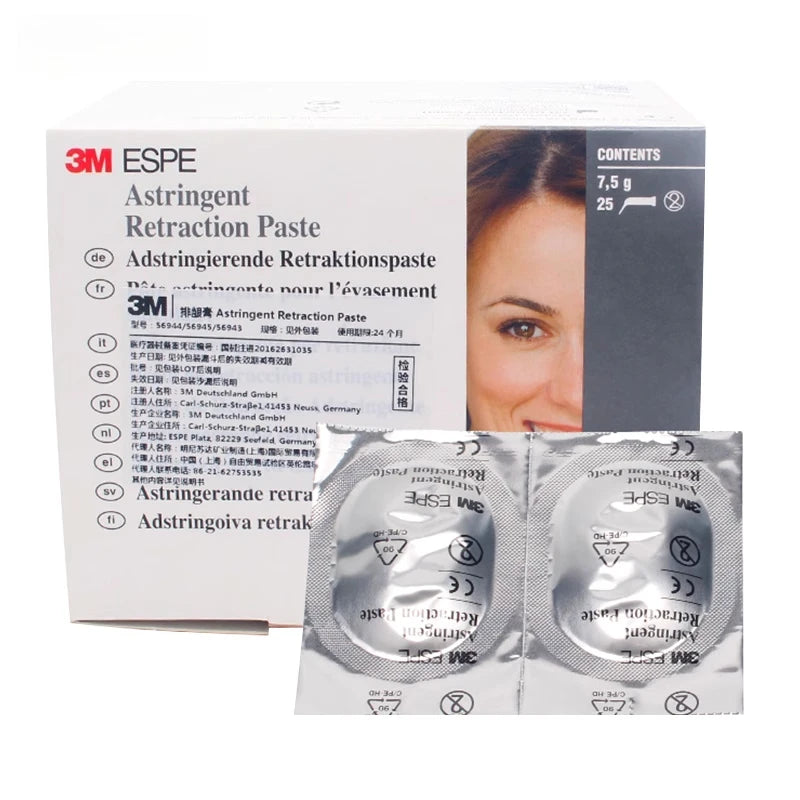 Dental Materials 3M ESPE Astringent Retraction Paste 0.3g/piece Hemostatic and Gum Drainage Disposable Supplement Capsule