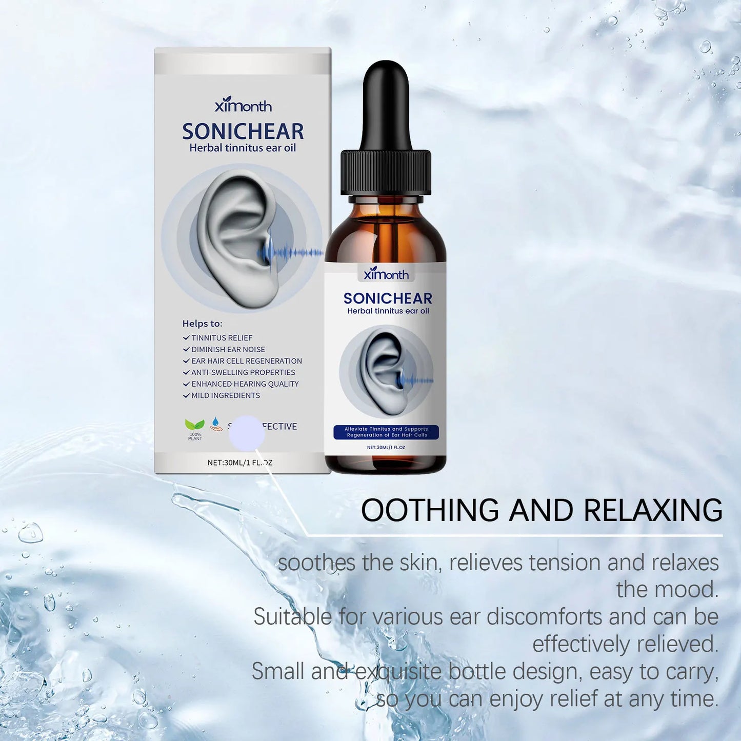 Tinnitus Drops Otitis Care Alleviate Deafness Protect Hearing Improved Ear Health Reduce Itching Earache Relieving Ear Ringing