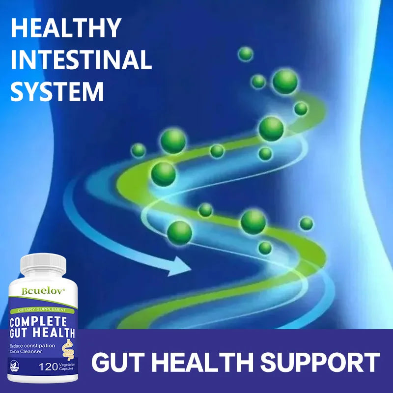 Gut Health Supplements Capsules - Support Gut Health, Improve Digestion, Immune Support, Cleanse Detox Intestine