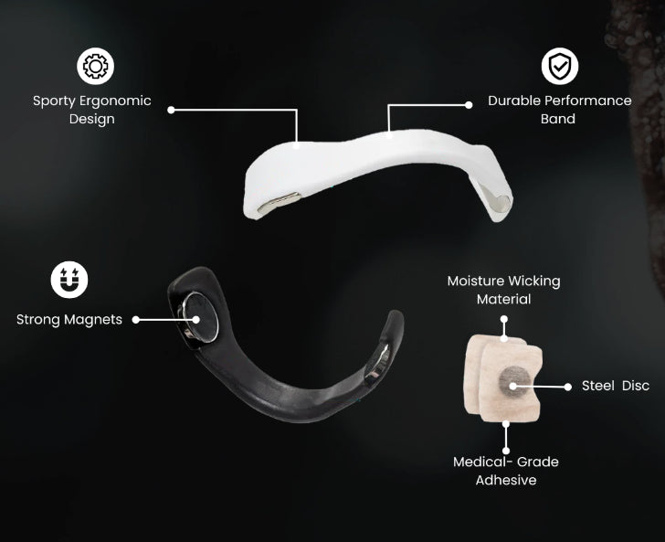 30Days/Box Nasal Breathing Dilators Kits Magnetic Nose Clip Strips Increase Sports Air Intake Improve Sleeping Anti Snoring