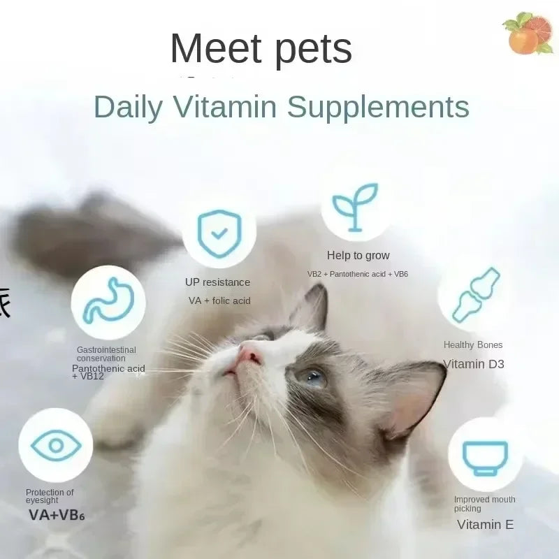 Newest Vitamin Anti-hair Loss Universal Nutritional Supplement for Dogs and Cats Brightens Hair Color and Improves Hair Quality