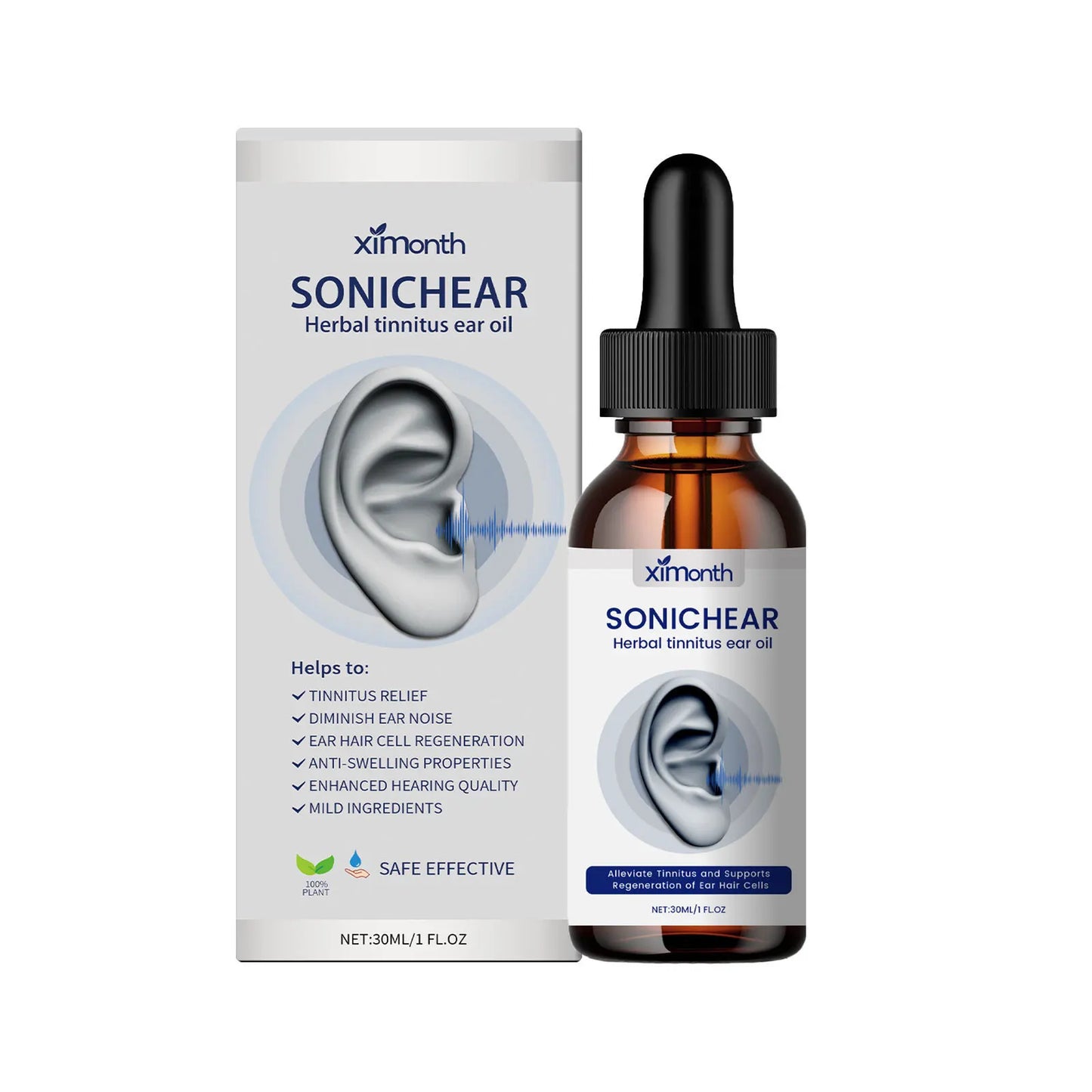 Tinnitus Drops Otitis Care Alleviate Deafness Protect Hearing Improved Ear Health Reduce Itching Earache Relieving Ear Ringing