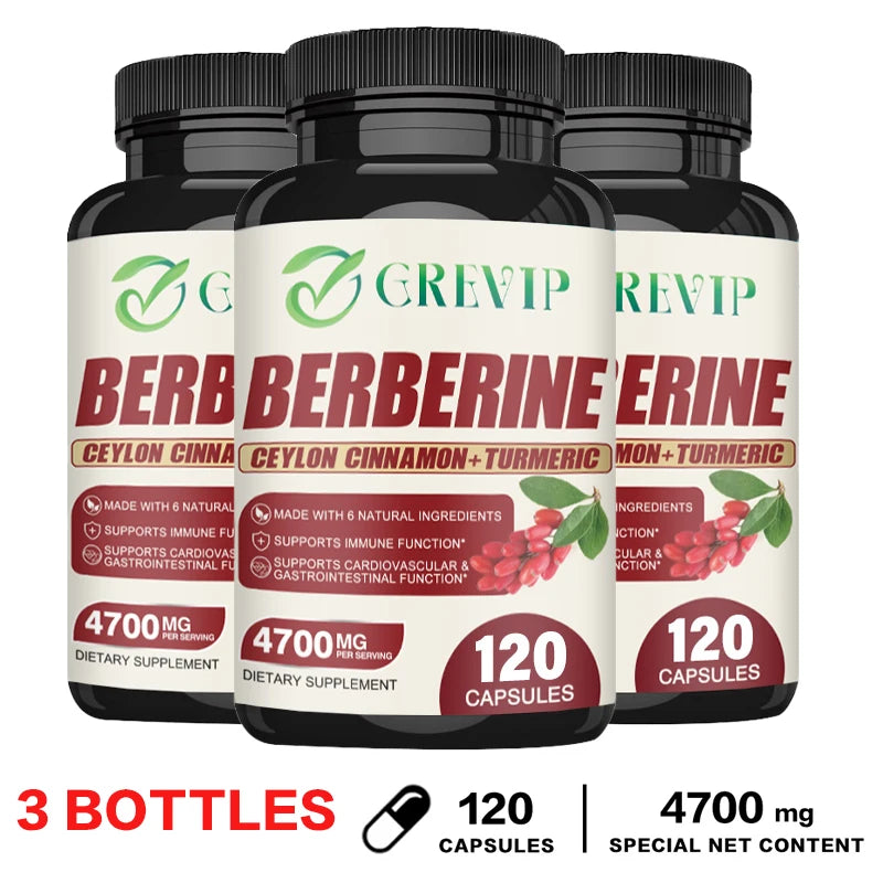 Berberine - Berberine for Weight Loss, Supports Heart Health, Immune System - Ceylon Cinnamon, Milk Thistle, Turmeric