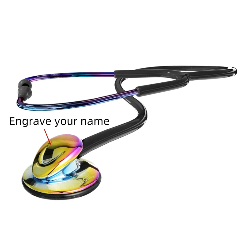 Medical Professional Stethoscope Single Head Stethoscope For Nurse Medical Cardiology Stethoscope Engrave Name Health Care