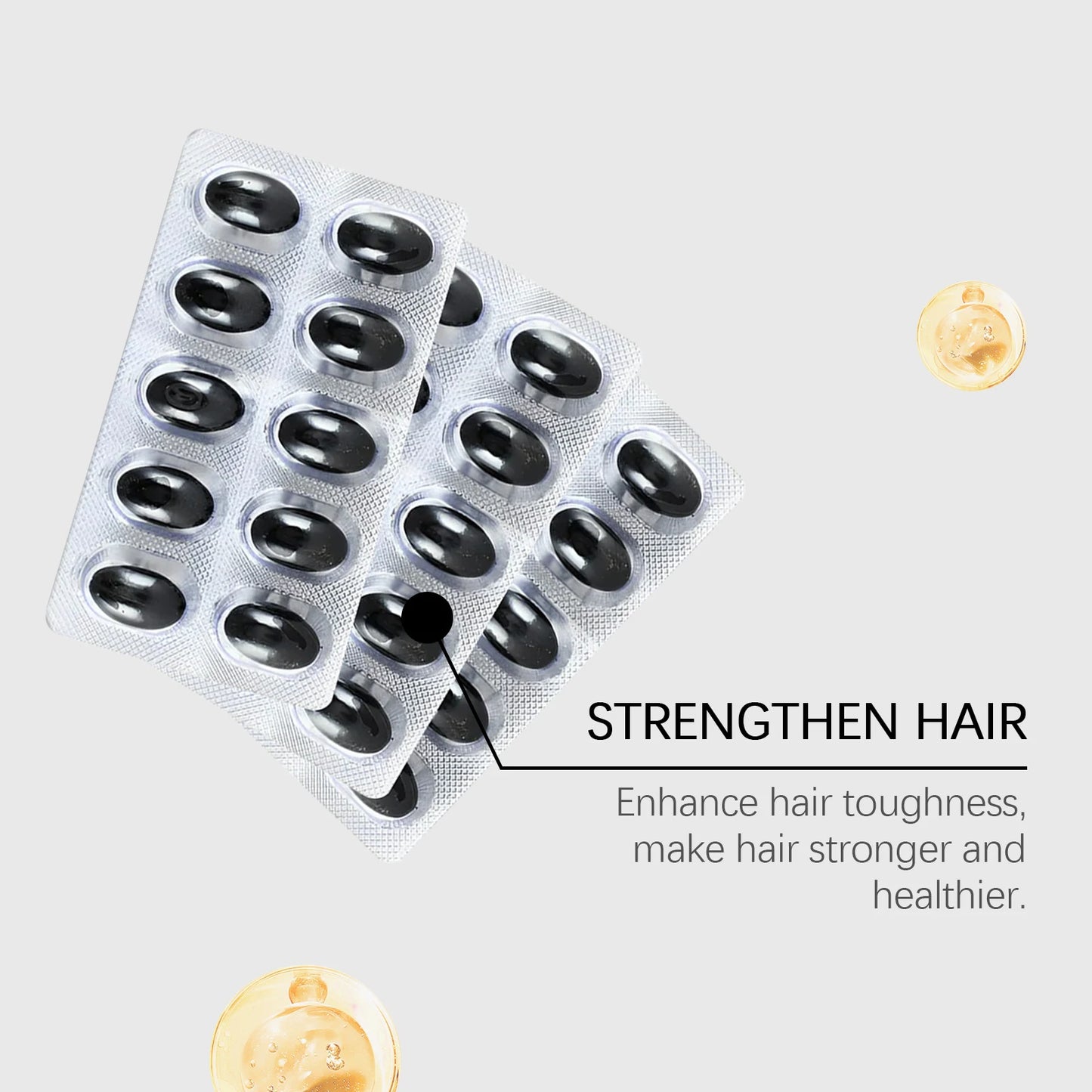 Googeer 30pcs Nourish Scalp Capsules Vitamin C Dietary Supplement Anti Hair Loss Activate Follicles Entrance Hair Growth Capsule