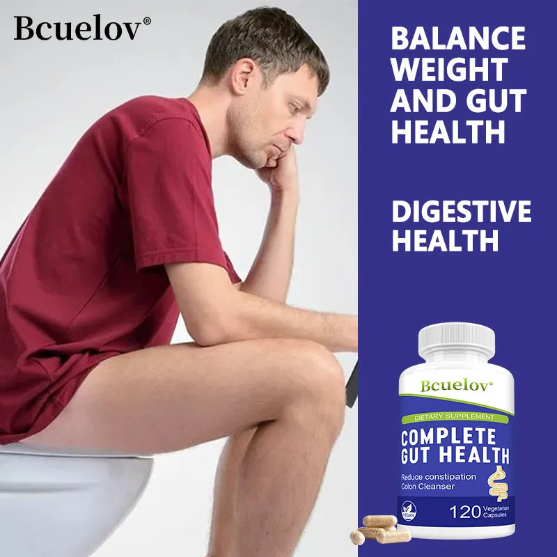 Gut Health Supplements Capsules - Support Gut Health, Improve Digestion, Immune Support, Cleanse Detox Intestine