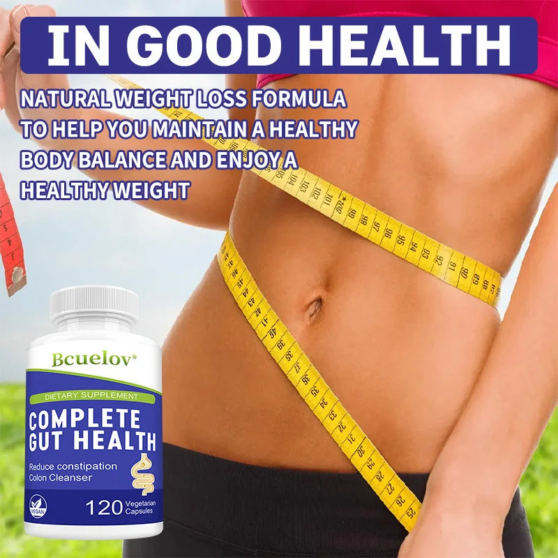 Gut Health Supplements Capsules - Support Gut Health, Improve Digestion, Immune Support, Cleanse Detox Intestine