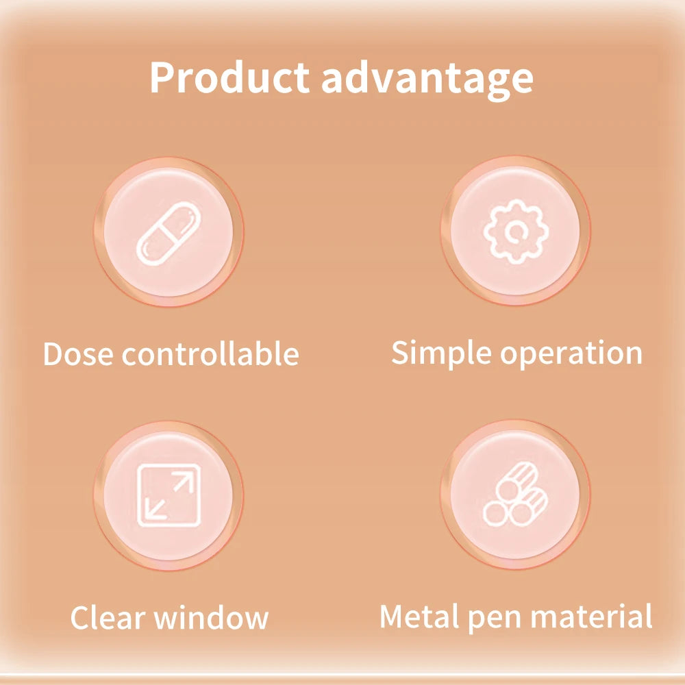 HumaPen Handhold Insulin 3ml for Adults Blood Sugar Injection Pen Controlled Dose Painless Health Care Diabetes and Lose Weight
