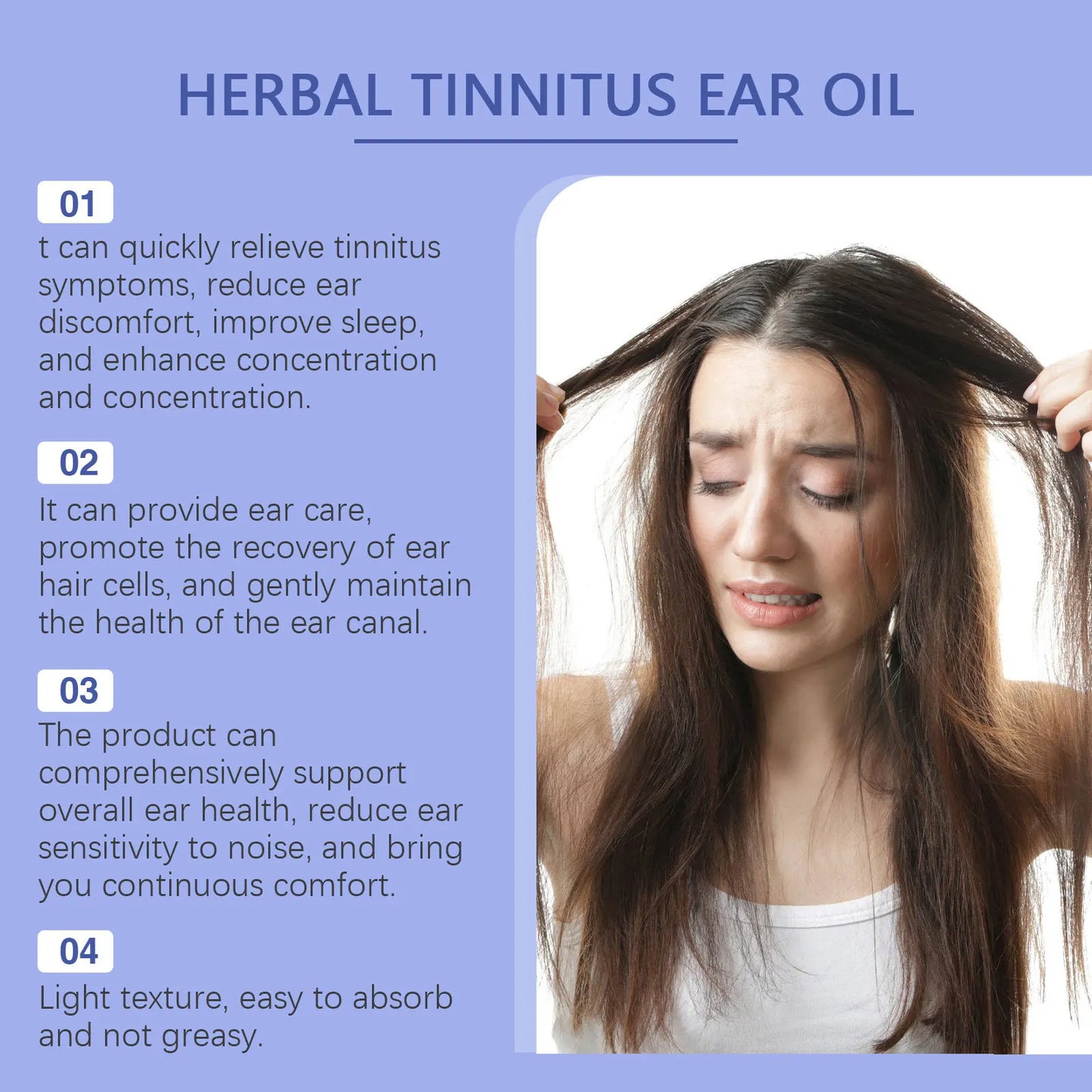 Tinnitus Drops Otitis Care Alleviate Deafness Protect Hearing Improved Ear Health Reduce Itching Earache Relieving Ear Ringing