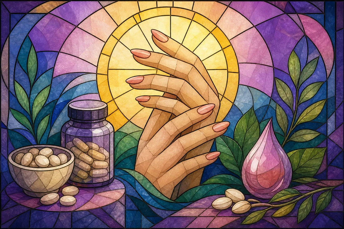 Editorial illustration for Best Biotin Nail Supplement Options