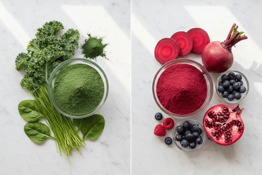 Green vs Red Superfood Powders: What’s the Difference and Which Do You Need?