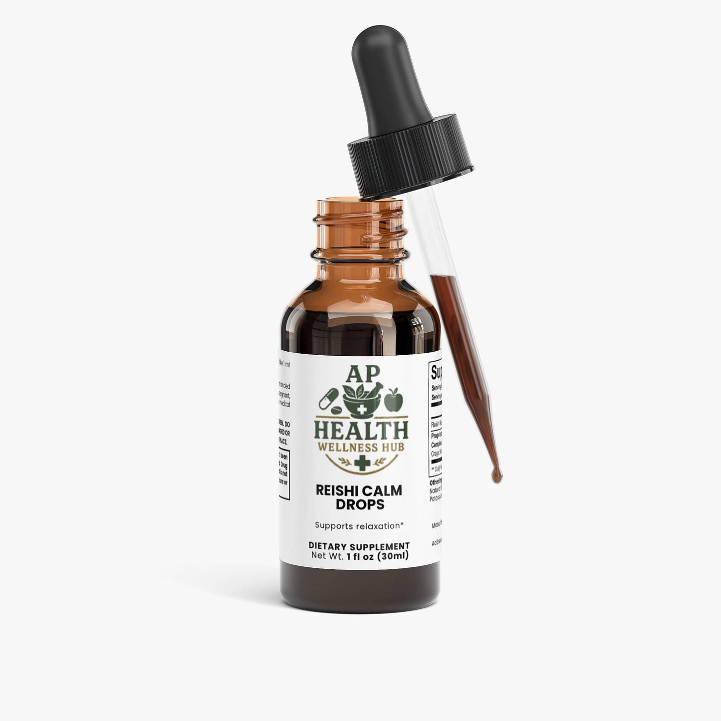 AP health wellness hub Mushroom Products Reishi Calm Drops Reishi Calm Drops - AP health wellness hub