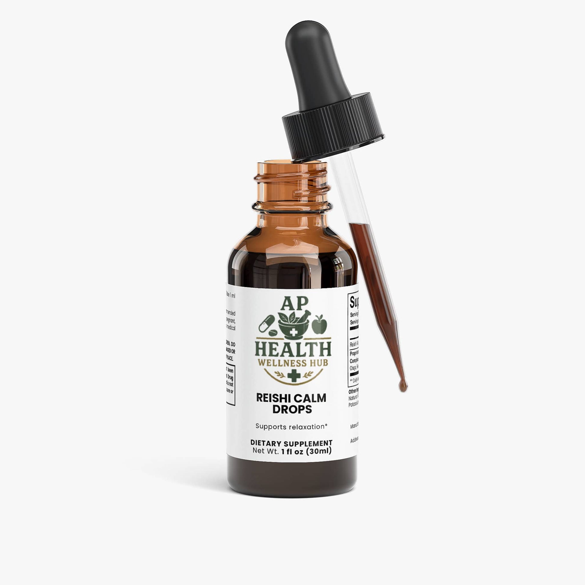 AP health wellness hub Mushroom Products Reishi Calm Drops Reishi Calm Drops - AP health wellness hub