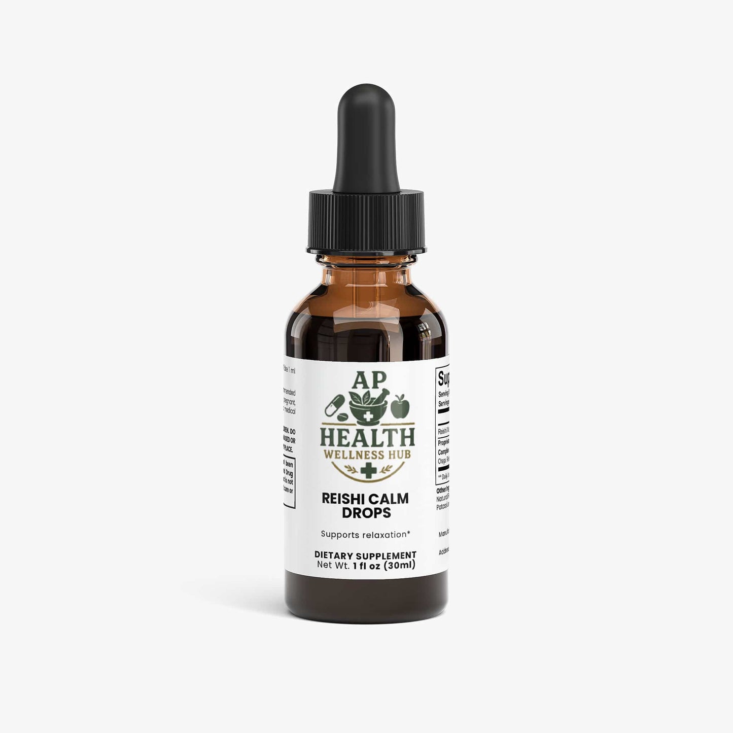 AP health wellness hub Mushroom Products Reishi Calm Drops Reishi Calm Drops - AP health wellness hub