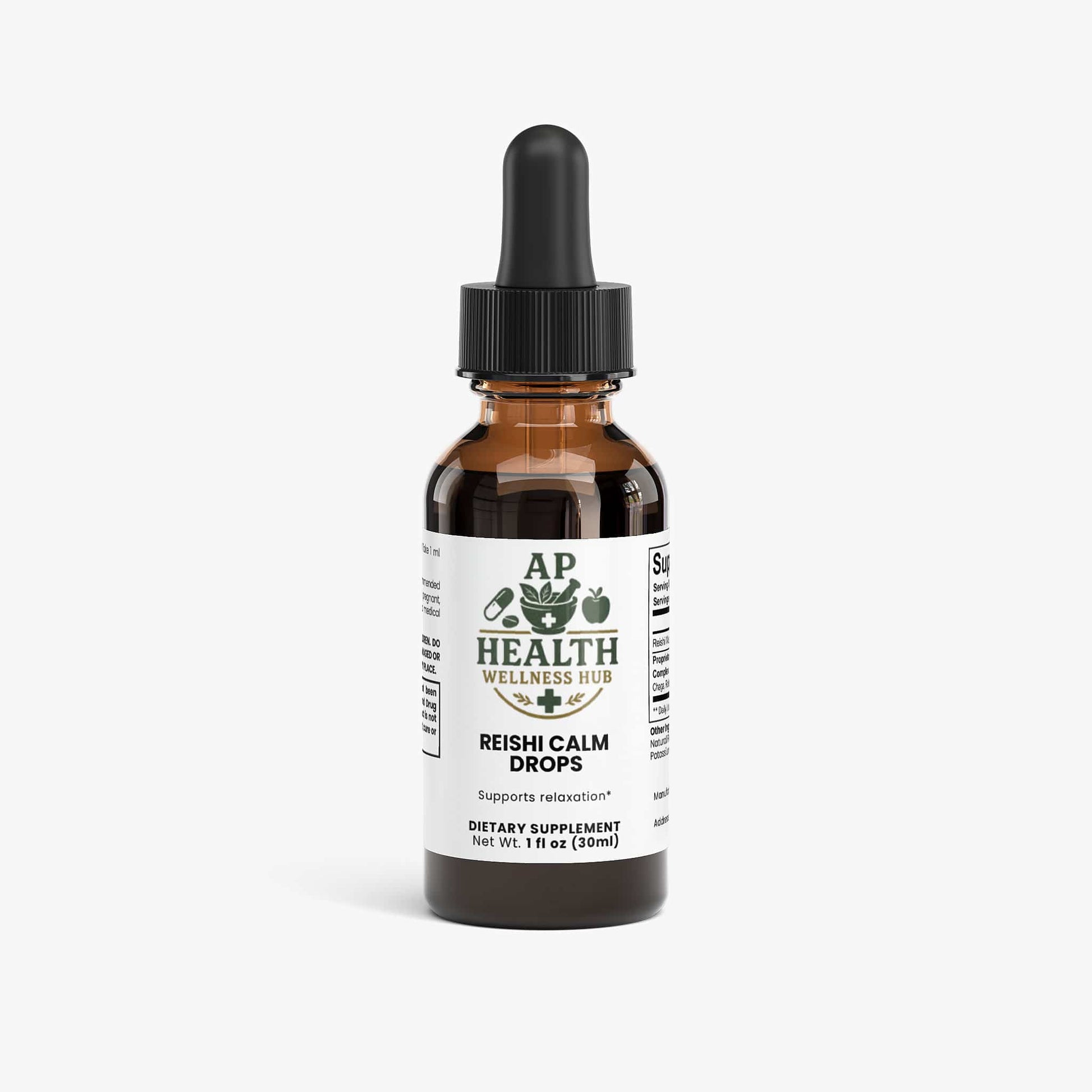 AP health wellness hub Mushroom Products Reishi Calm Drops Reishi Calm Drops - AP health wellness hub