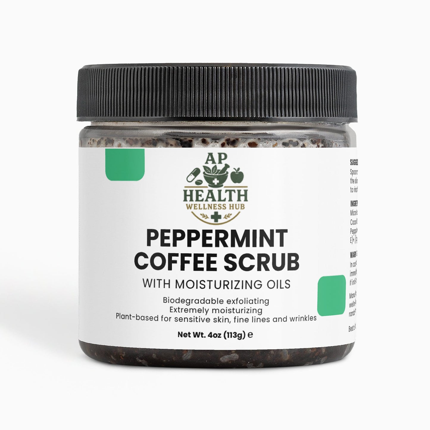AP health wellness hub Body Care Peppermint Coffee Scrub Peppermint Coffee Scrub - AP health wellness hub