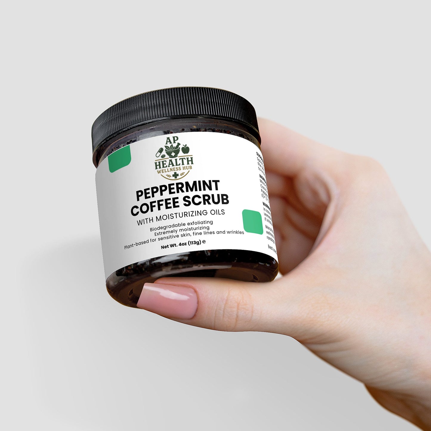 AP health wellness hub Body Care Peppermint Coffee Scrub Peppermint Coffee Scrub - AP health wellness hub