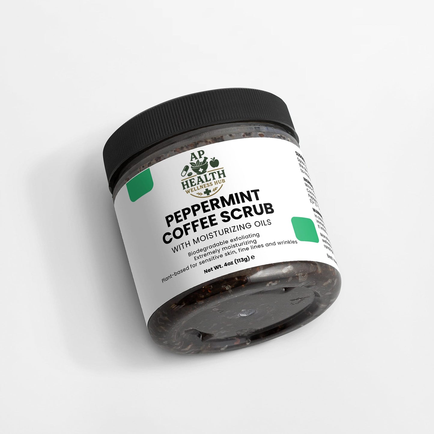 AP health wellness hub Body Care Peppermint Coffee Scrub Peppermint Coffee Scrub - AP health wellness hub
