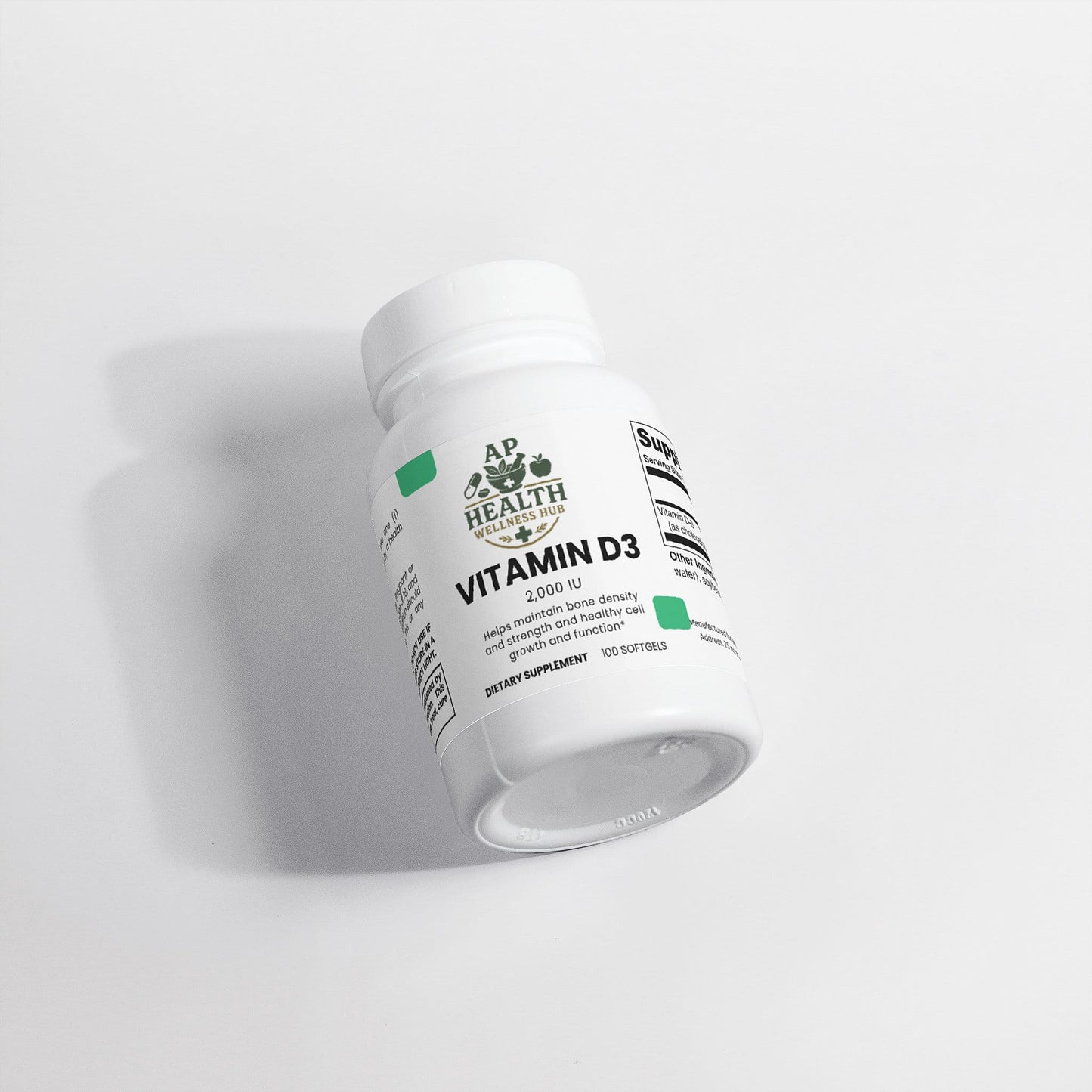 AP health wellness hub Vitamins & Minerals Vitamin D3 2,000 IU Vitamin D3 2,000 IU - AP health wellness hub