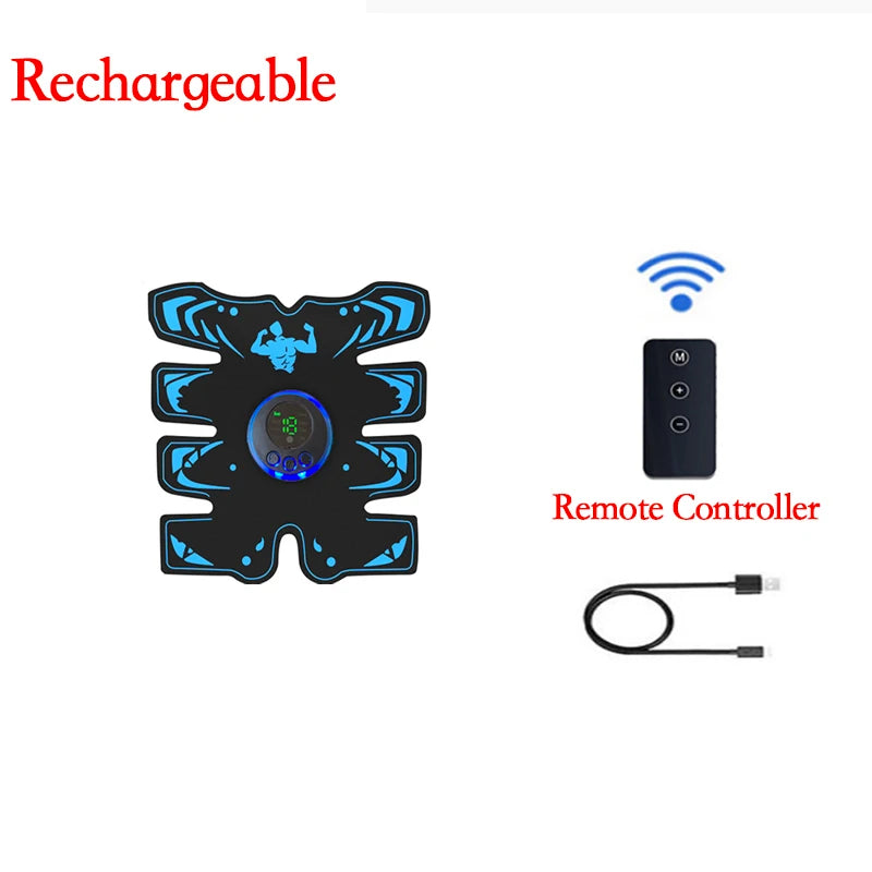 EMS Muscle Stimulator Smart Electric Fitness Abdominal Training Weight Loss Stickers Muscle Relax Body Slimming Shaping Massager