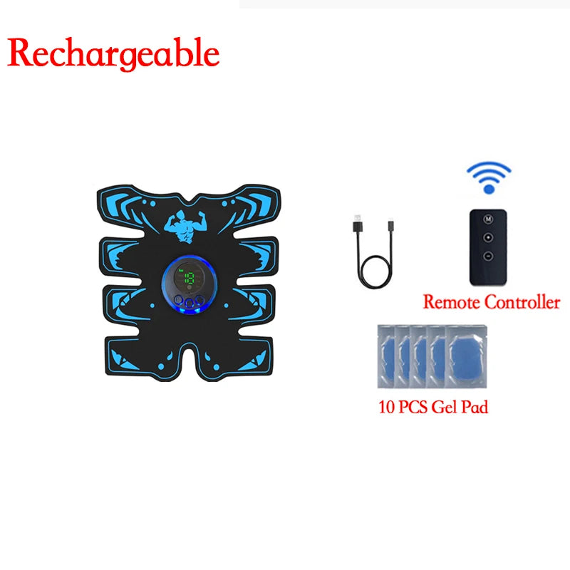 EMS Muscle Stimulator Smart Electric Fitness Abdominal Training Weight Loss Stickers Muscle Relax Body Slimming Shaping Massager