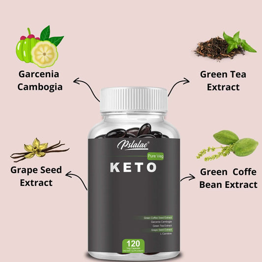 Keto Weight Loss Capsules Appetite Suppressant Immunity Booster Fat Burner 120 Capsules Health Care Supplement
