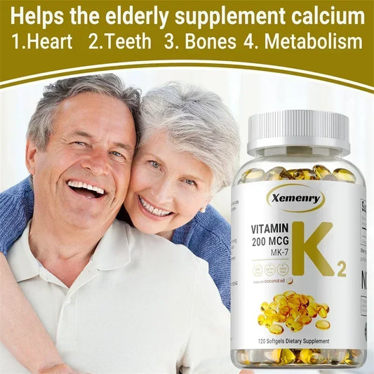 Vitamin K2 MK-7 Supplement - for Immune, Joint, Dental & Heart & Bone Health