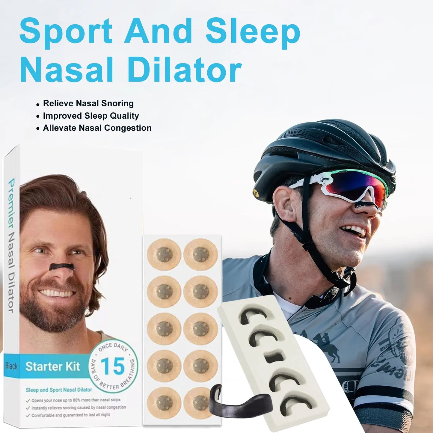 Nasal Breathing Dilators Magnetic Nasal Strips Increase Air Intake Improve Sleep Quality Reduce Snoring