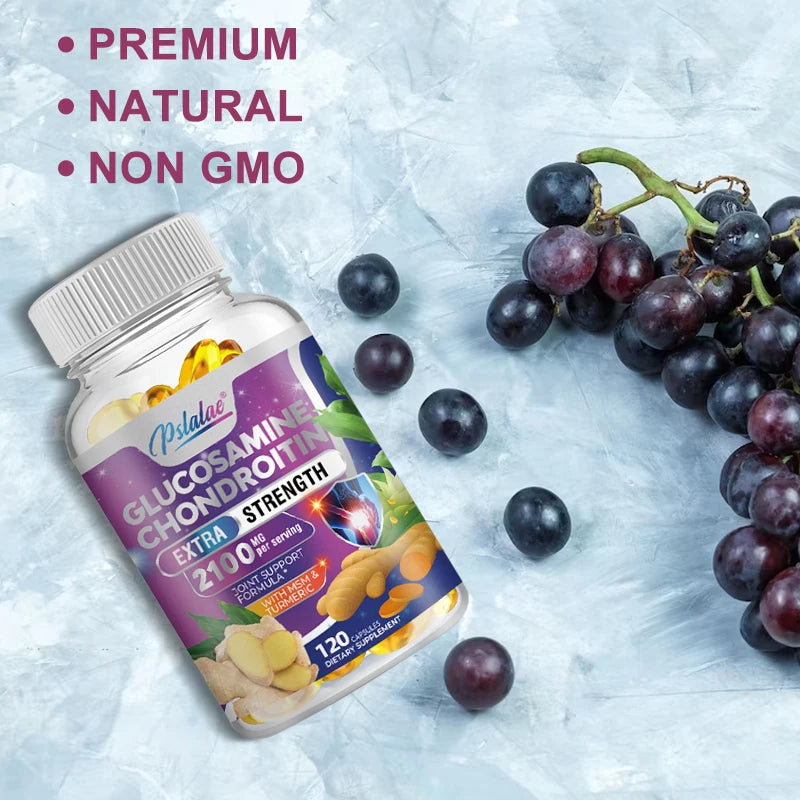 Glucosamine Chondroitin MSM Turmeric Boswellia - Joint Health and Joint Function Support - Glucosamine Sulfate Mobility FormulaC