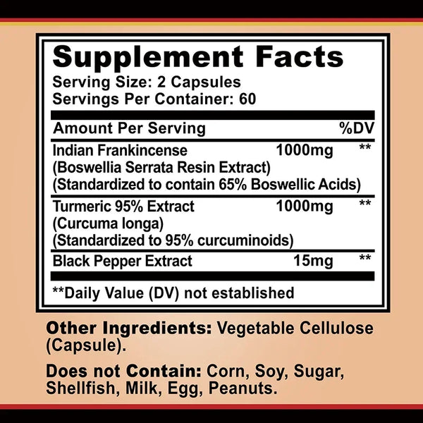 Boswellia Turmeric Capsules
