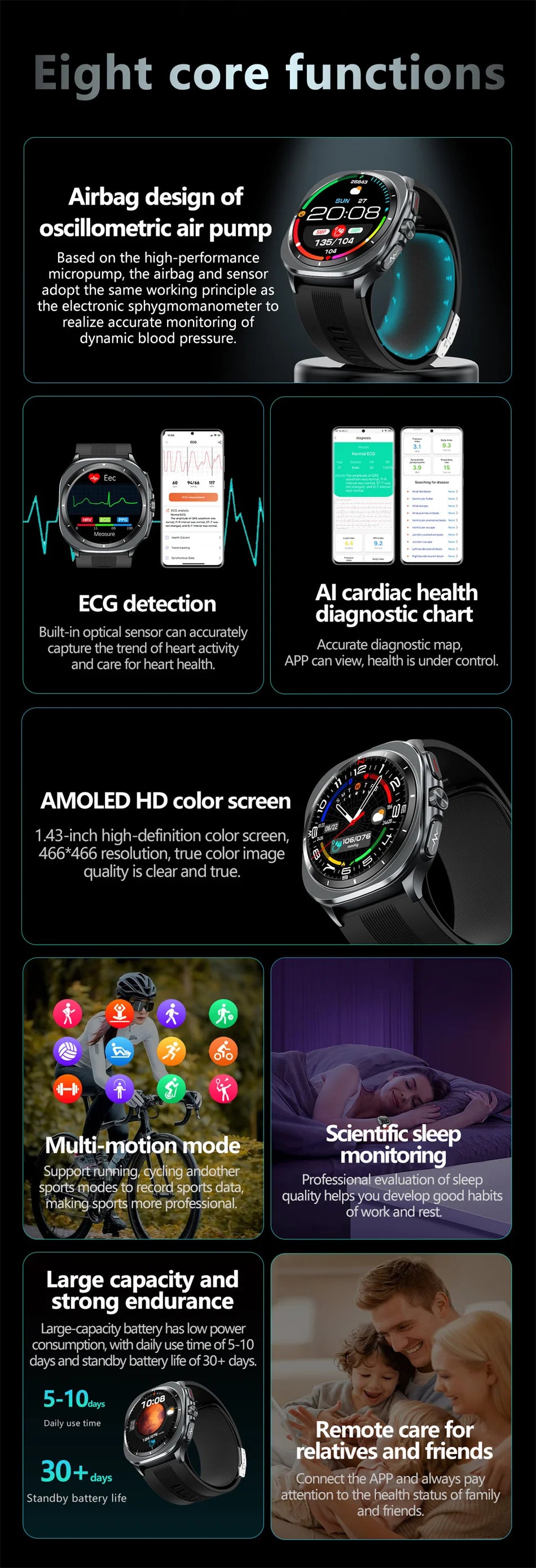 Smart Health Watch for Men