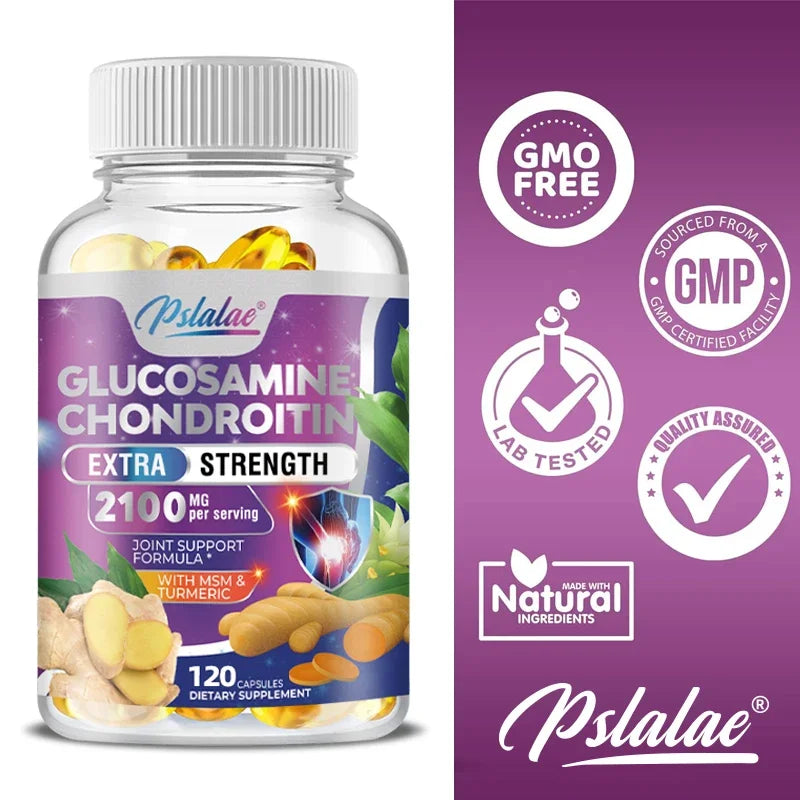 Glucosamine Chondroitin MSM Turmeric Boswellia - Joint Health and Joint Function Support - Glucosamine Sulfate Mobility FormulaC
