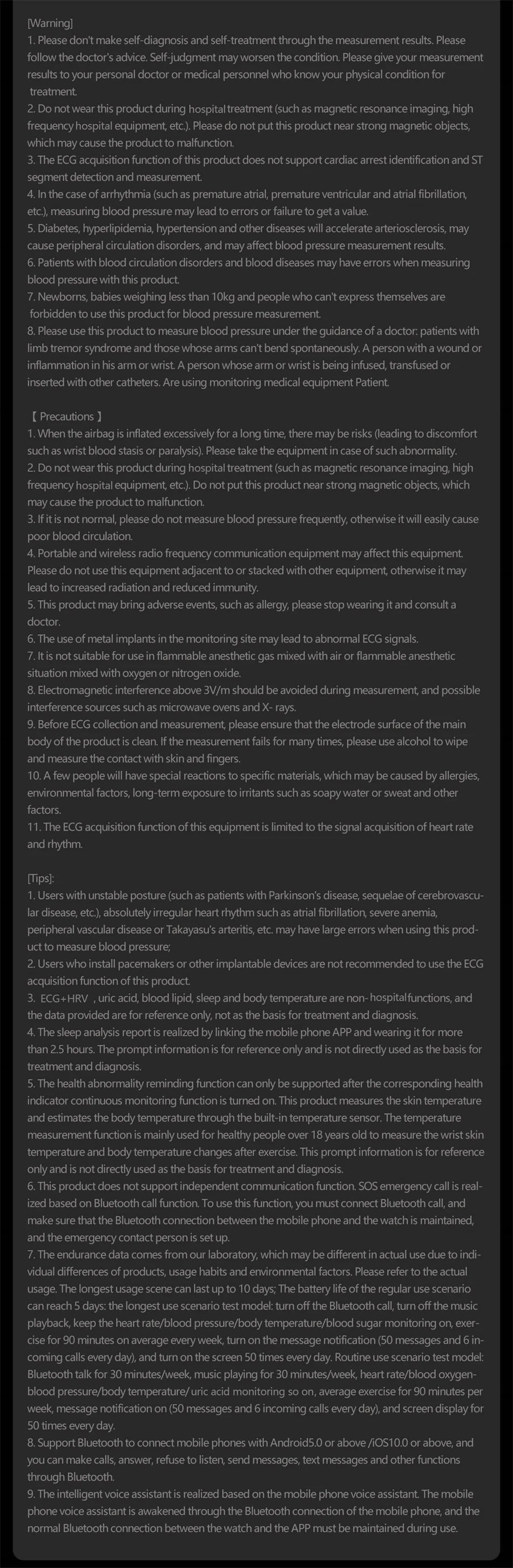 Smart Health Watch for Men