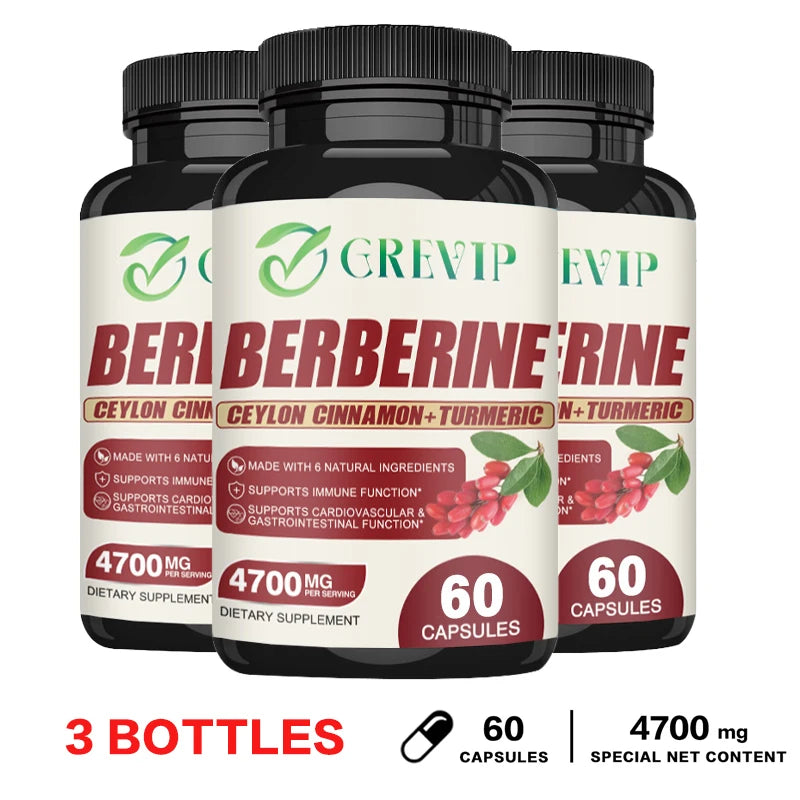 Berberine - Berberine for Weight Loss, Supports Heart Health, Immune System - Ceylon Cinnamon, Milk Thistle, Turmeric