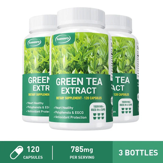 Green Tea Extract - Fast Fat Burning Supplement for Men and Women - Detox Metabolism Boosters, Burn Belly Fat Fast Supplement