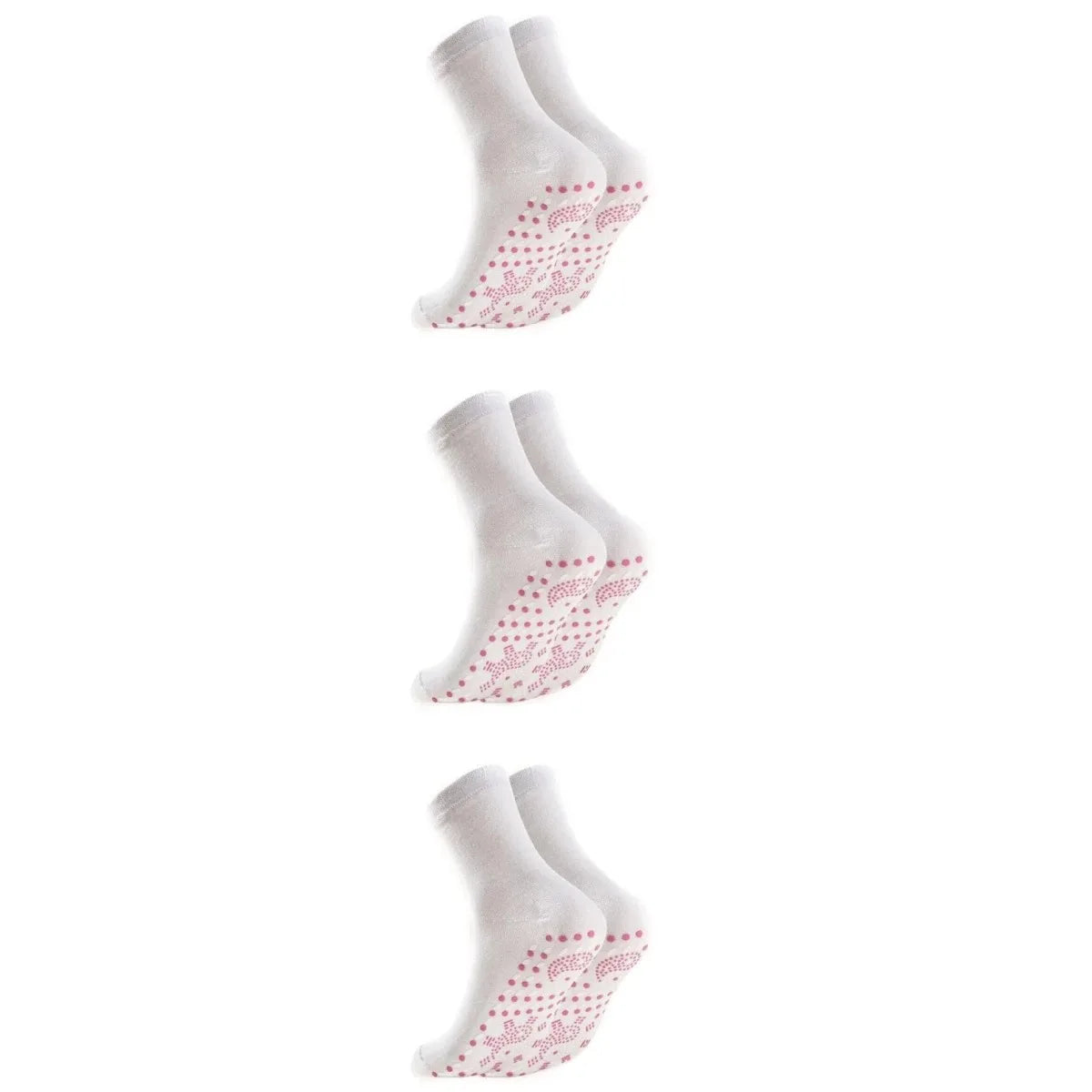 1/6Pairs Tourmaline Slimming Health Sock Winter Elastic Thermal Self-Heating Sock Health Care Socks Short Sock Magnetic Therapy