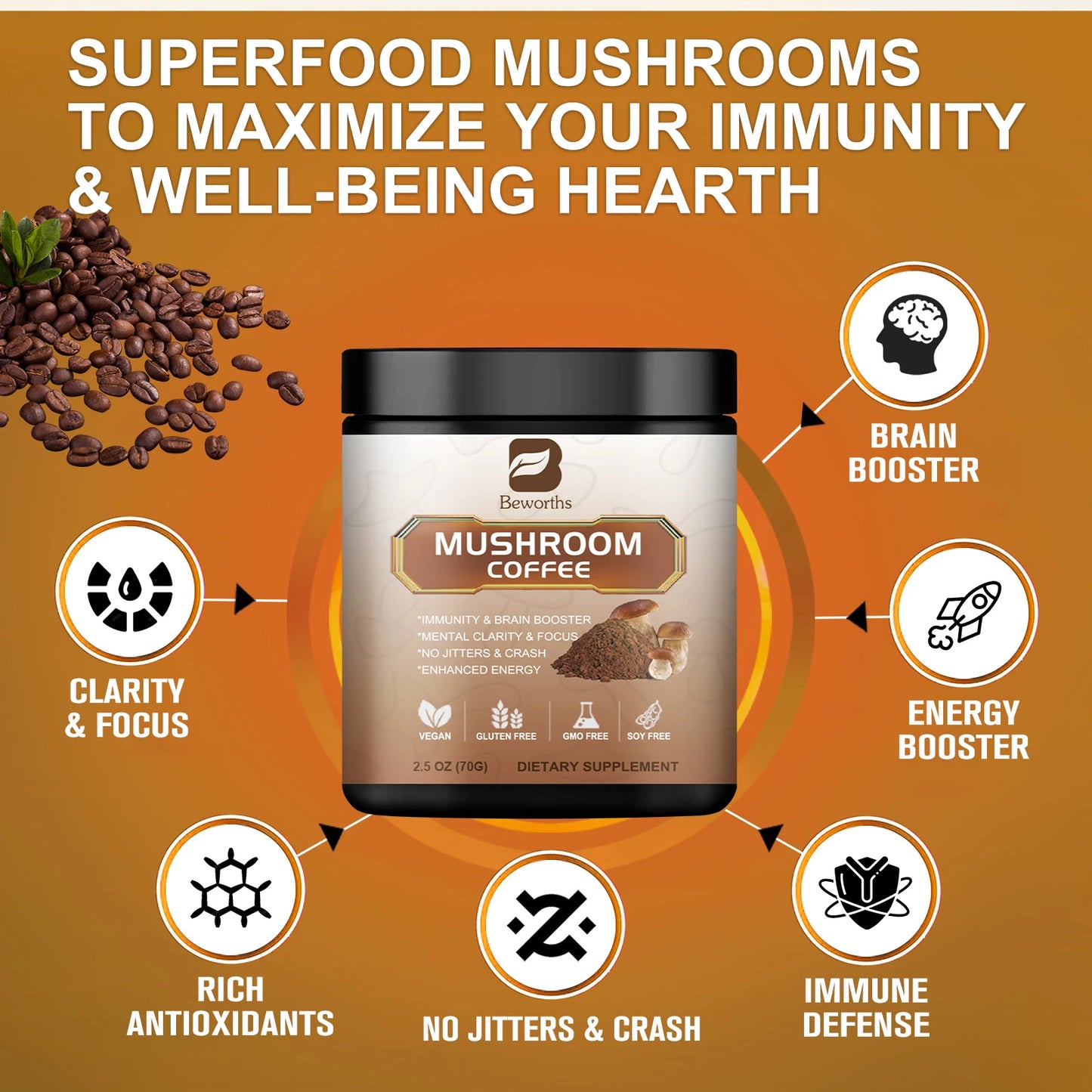 Reishi Mushroom Coffee Delight