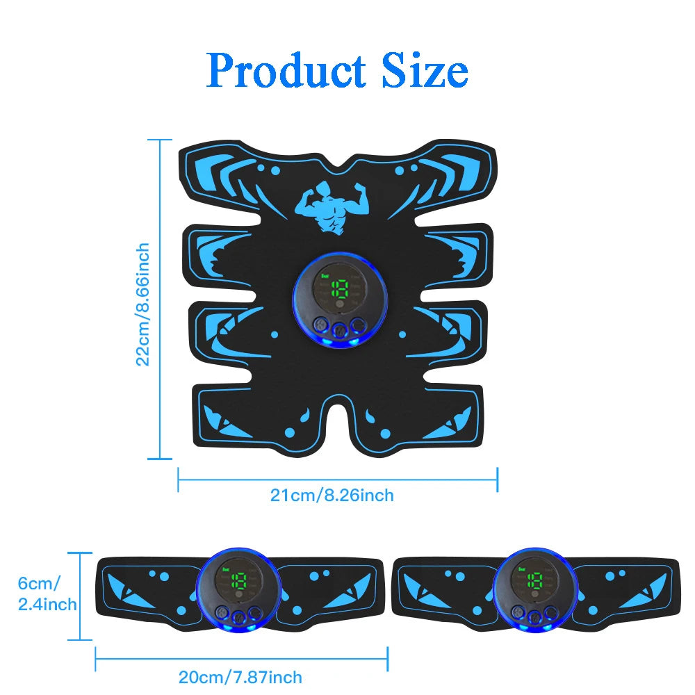 EMS Muscle Stimulator Smart Electric Fitness Abdominal Training Weight Loss Stickers Muscle Relax Body Slimming Shaping Massager
