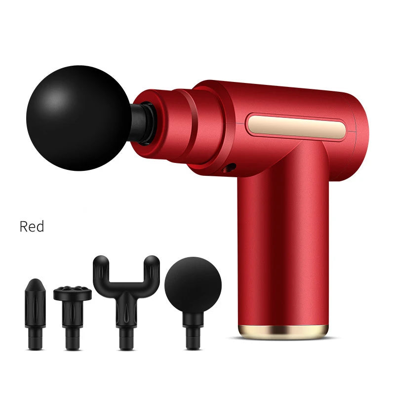 Mini Fascia Massage Gun Powerful Mini Deep Tissue Massage Gun for Muscle Recovery & Pain Relief with 4 Attachments