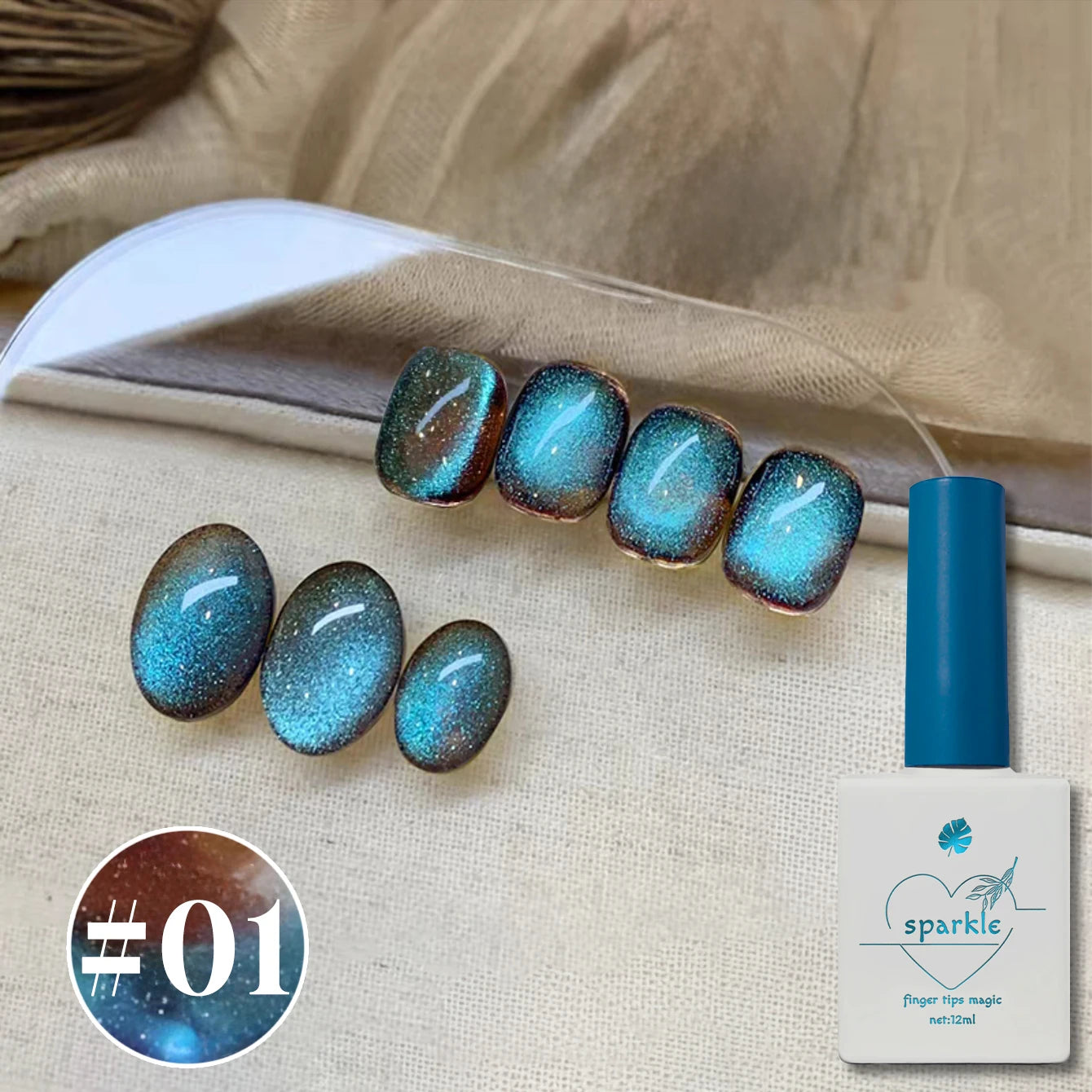 Sparkling Cat Eye Nail Kit