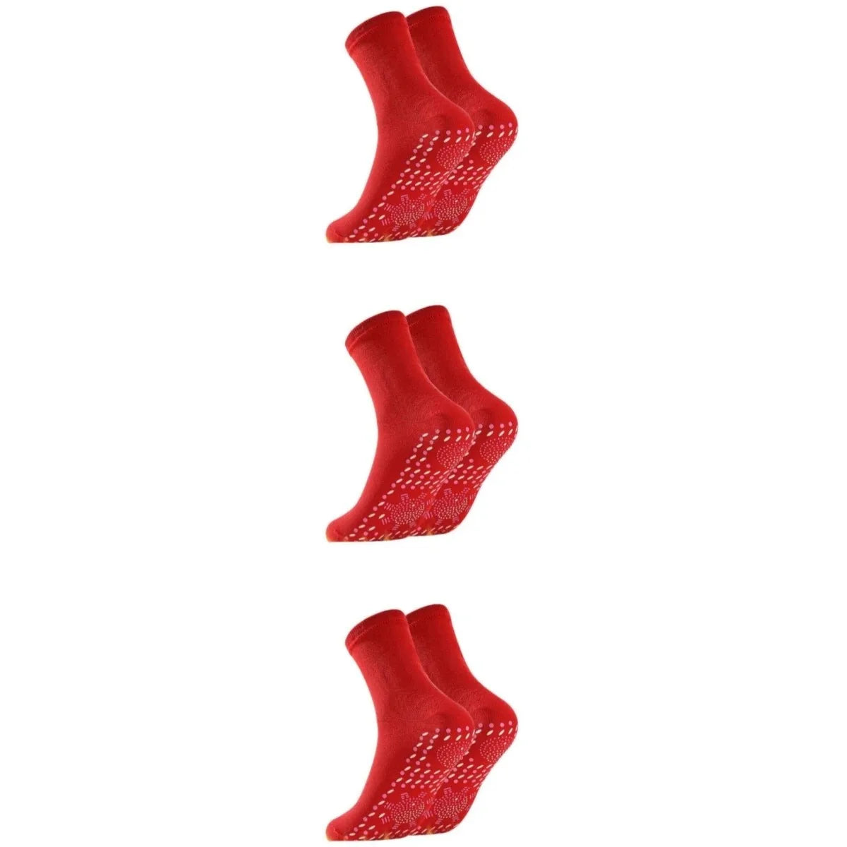 1/6Pairs Tourmaline Slimming Health Sock Winter Elastic Thermal Self-Heating Sock Health Care Socks Short Sock Magnetic Therapy