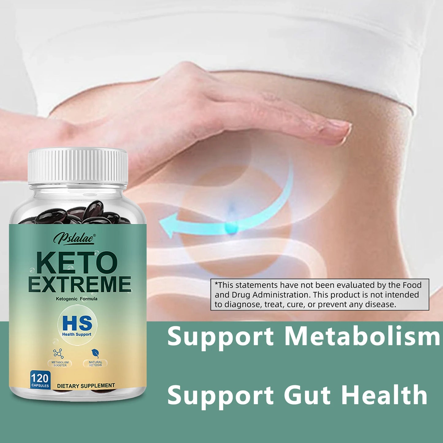 Keto Capsules - Boost Immunity, Burn Belly Fat, Provide Energy, Healthy Weight Loss, Appetite Suppressant - 120 Capsules